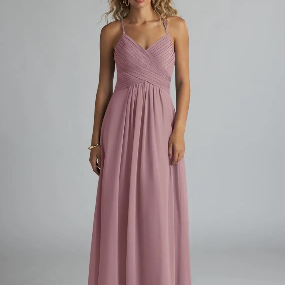Azazie Haleigh Dress in Dusty Rose A20
